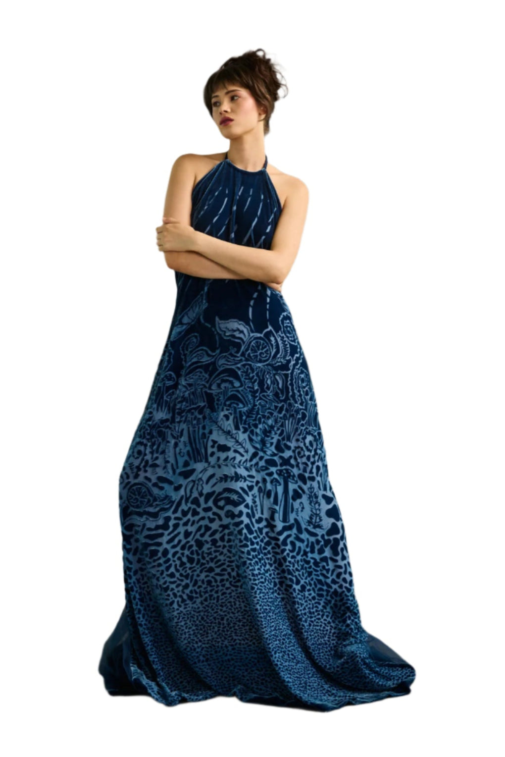 SS25 - VELVET DEVORÉ INTRICATE FARY TALE DESIGN - Oscar Mendoza