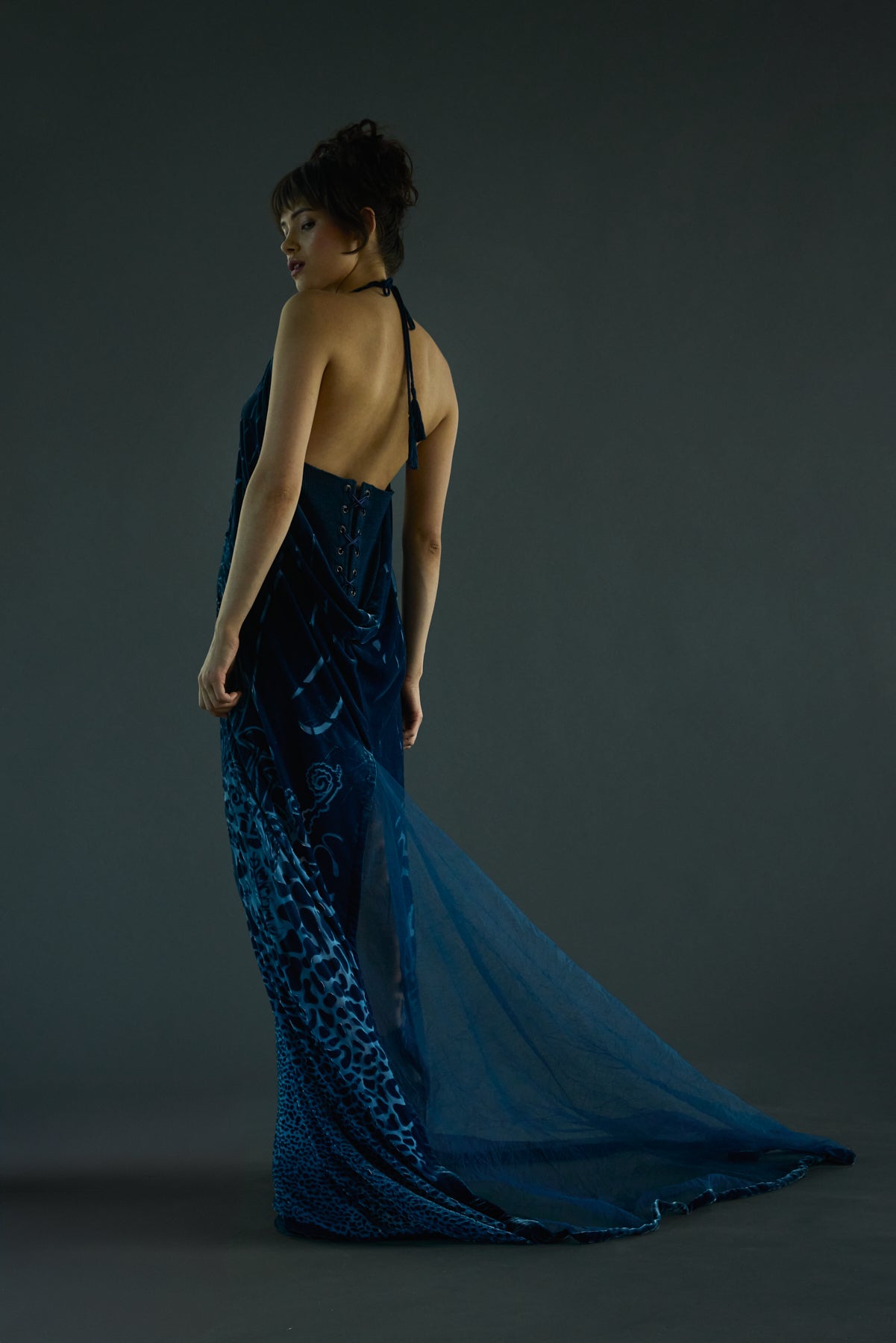 SS25 - VELVET DEVORÉ INTRICATE FARY TALE DESIGN - Oscar Mendoza