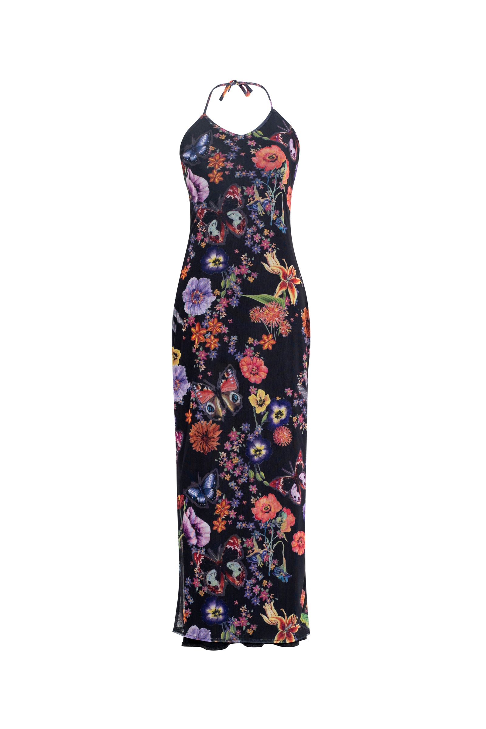 PRIMAVERA MESH DRESS - ROBE EN MESH  IMPRIMÉ PRIMAVERA