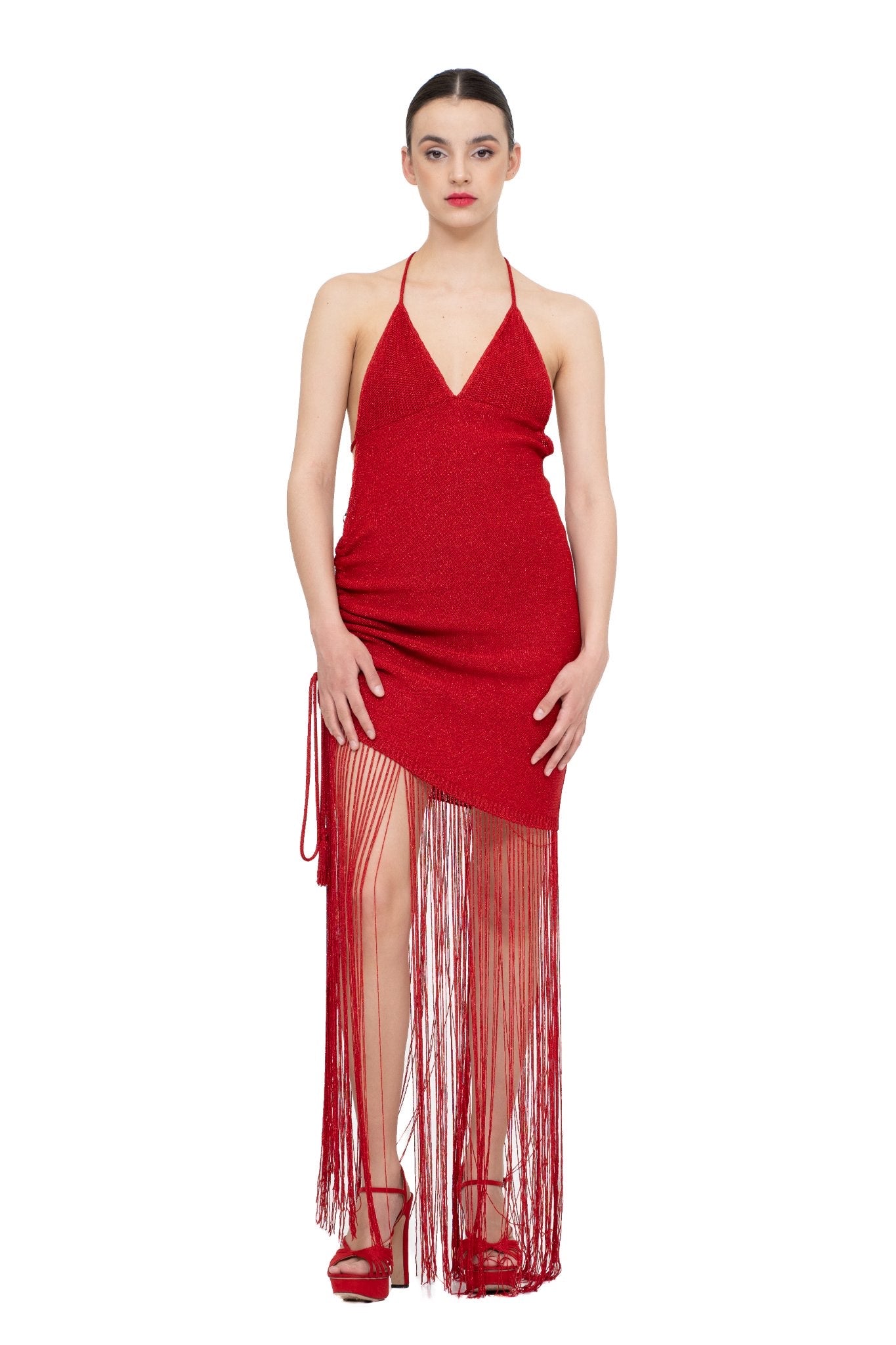 SS25 - KNITTED FITTED DRESS - Oscar Mendoza