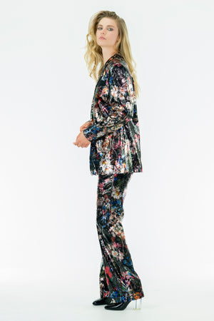 MATRIX - Sequins Printed Women tailored Suit - Oscar Mendoza