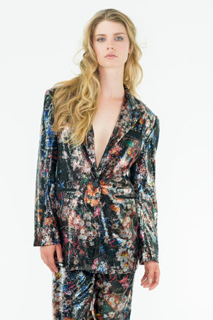 MATRIX - Sequins Printed Women tailored Suit - Oscar Mendoza