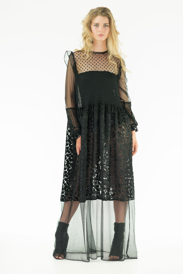 Matis Maxi dress - See-through Maxi Dress - Oscar Mendoza