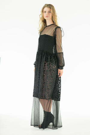 Matis Maxi dress - See-through Maxi Dress - Oscar Mendoza